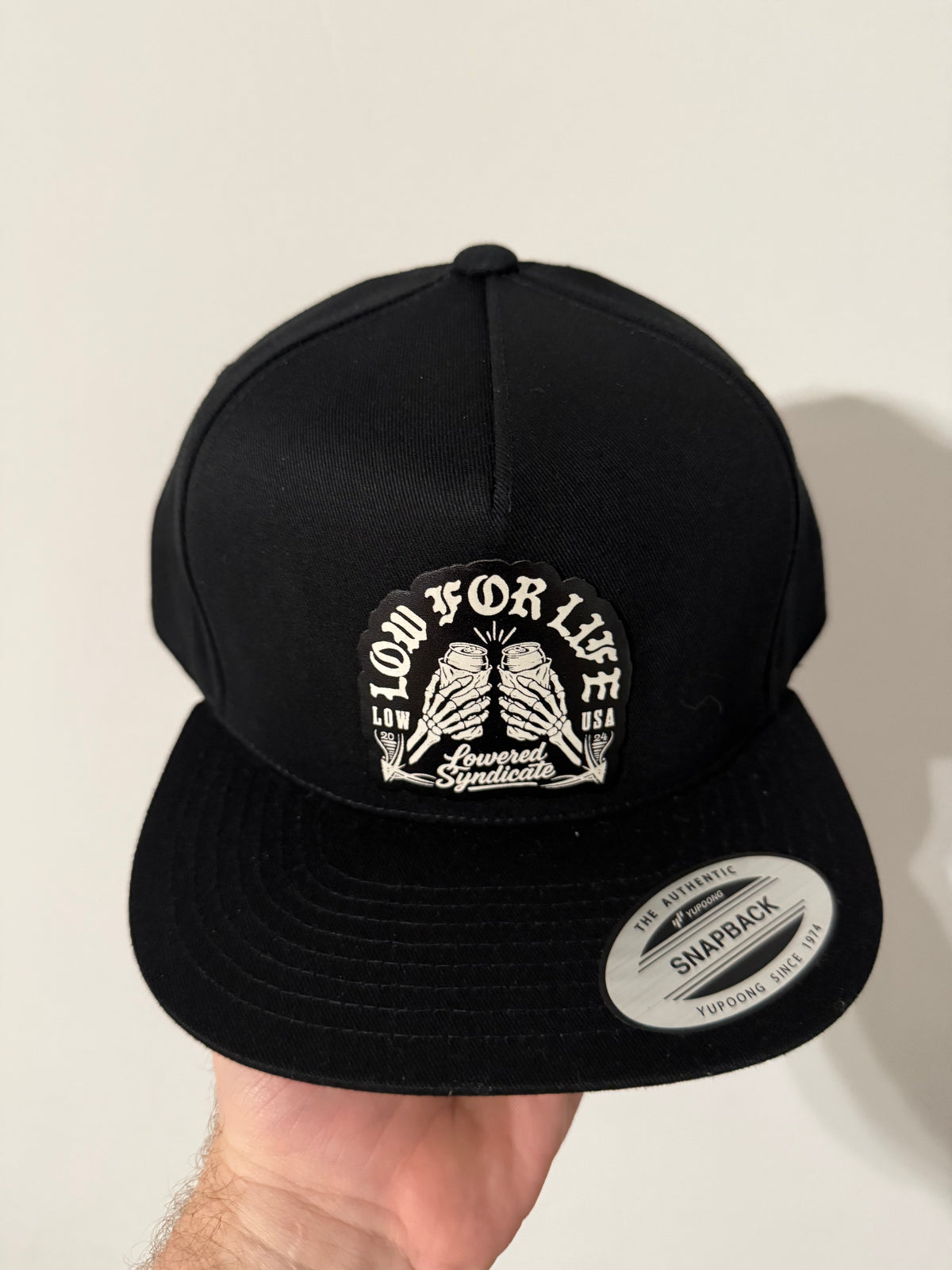 Low for life flat bill